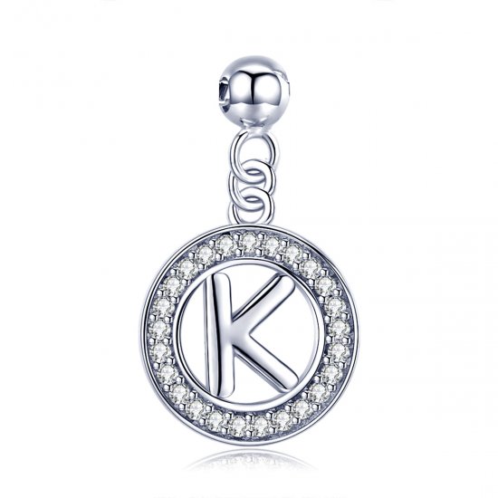 Pandora Estilo Me Deseo Letra-K Colgante - BSP001-K - Haga click en la imagen para cerrar