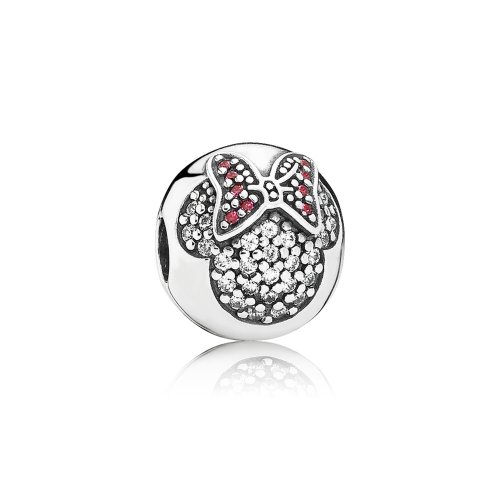 Charm en plata de ley Minnie en Pavé - PANDORA