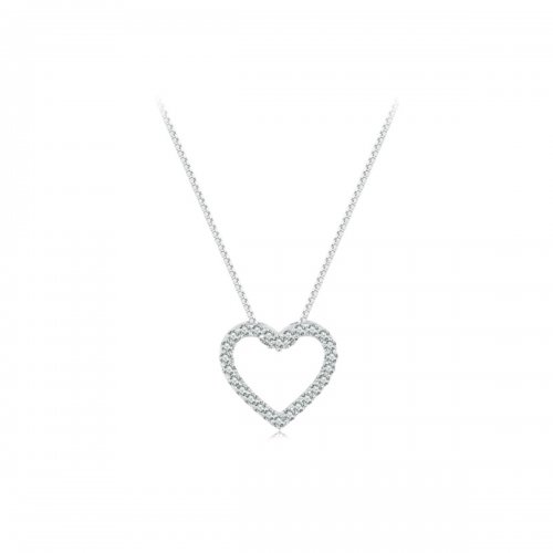 Collar Pandora estilo corazón de amor - MSN019