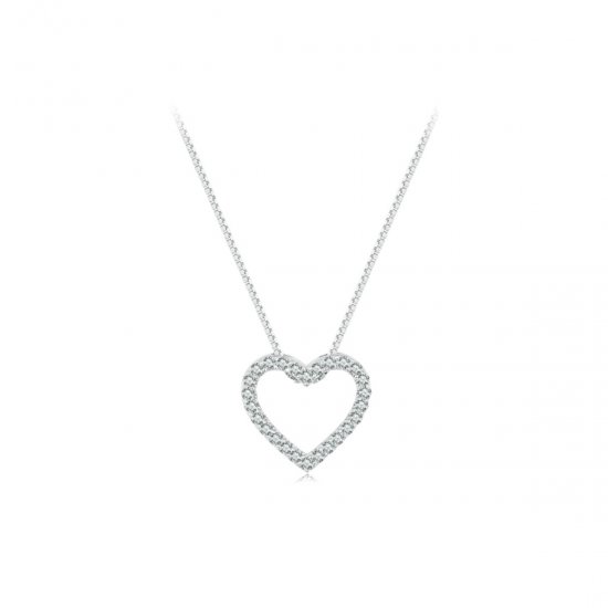 Collar Pandora estilo corazón de amor - MSN019 - Haga click en la imagen para cerrar