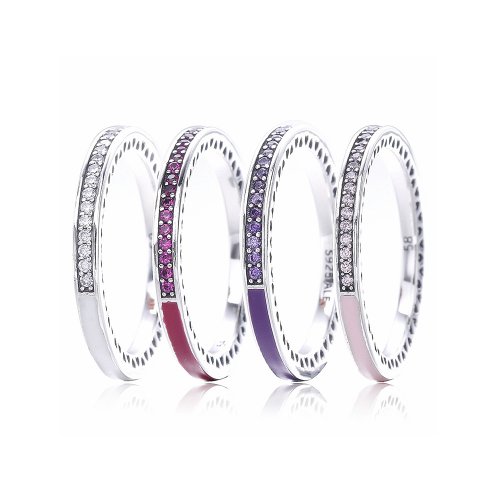 Anillo Corazones Radiantes Cereza 191011NCC Anillos PANDORA