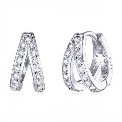 Estos aretes estilo Pandora para mujer moderna - SCE1187-A