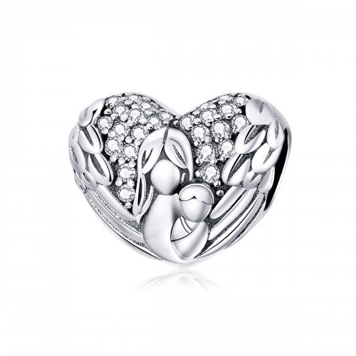 Encanto estilo Pandora de plata "Gracias y Te quiero" - SCC1462