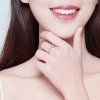 Anillo abierto de bola de plata estilo Pandora - SCR575