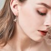 Pendientes colgantes de abeja de plata estilo Pandora - SCE149