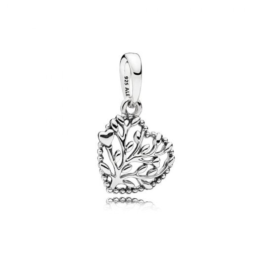 Charm colgante en plata de ley Corazones Florecientes - PANDORA - Haga click en la imagen para cerrar