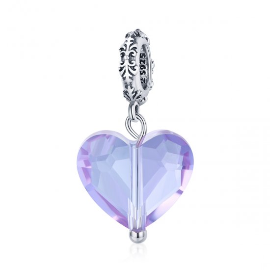Pulsera de estilo Pandora en plata con colgante de amor romántico - SCC1816 - Haga click en la imagen para cerrar