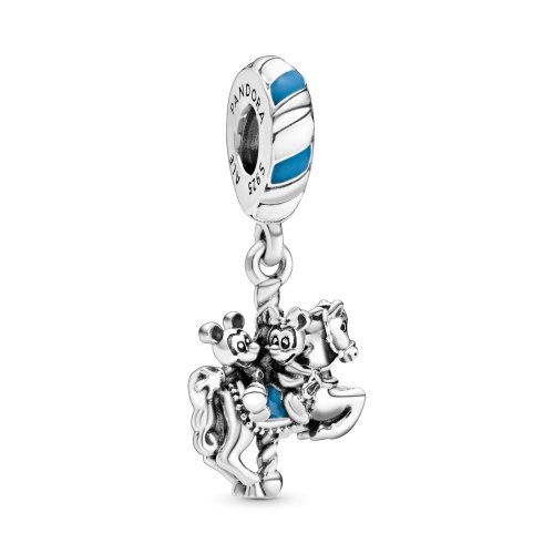 Pandora encanto colgante de carrusel Mickey Minnie Disney Parks - 798900C01