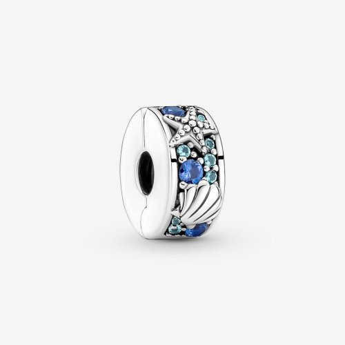 Charm con clip de concha y estrella de mar tropical de Pandora - 791678C01