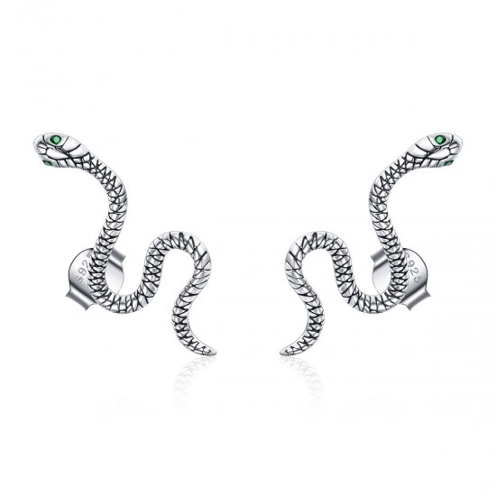 Pendientes de botón estilo Pandora de Plata - SCE1111 - Haga click en la imagen para cerrar