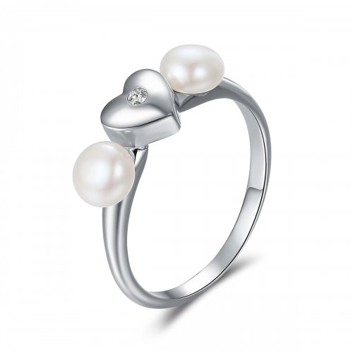 Anillo de corazón perfumado de plata estilo Pandora - SCR156