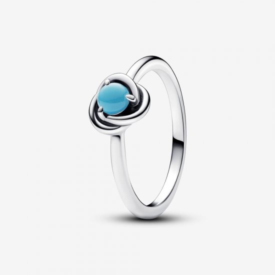 Anillo Pandora Círculo Eternity Azul Turquesa - 192993C12 - Haga click en la imagen para cerrar