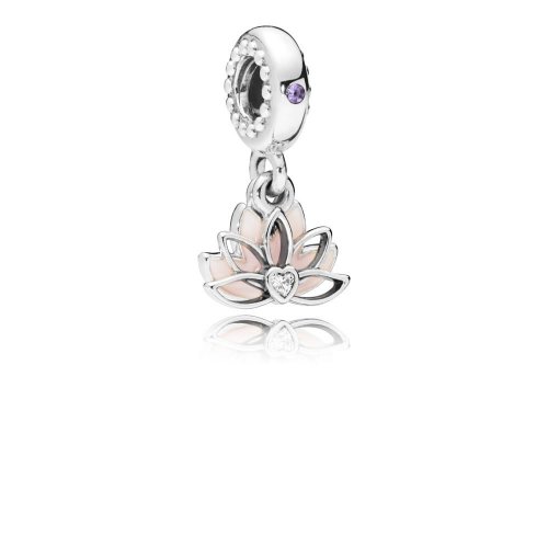 Charm colgante en plata de ley Flor de loto sereno PANDORA