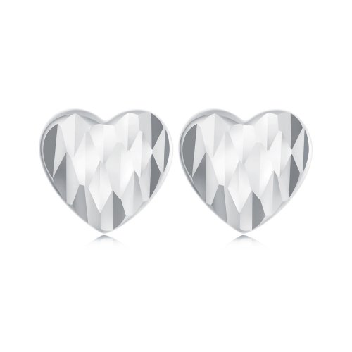 Pendientes de flores en forma de corazón estilo PANDORA - SCE1703