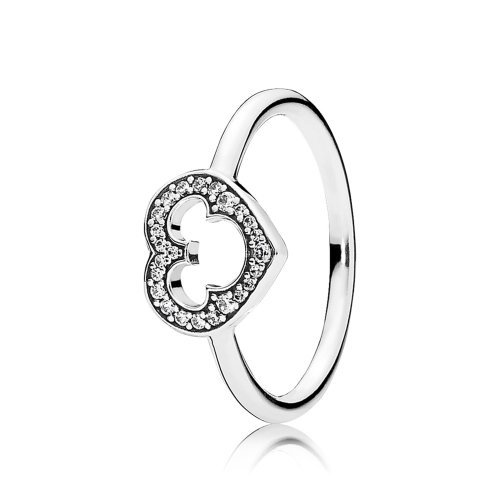 Anillo en plata de ley Silueta de mickey PANDORA