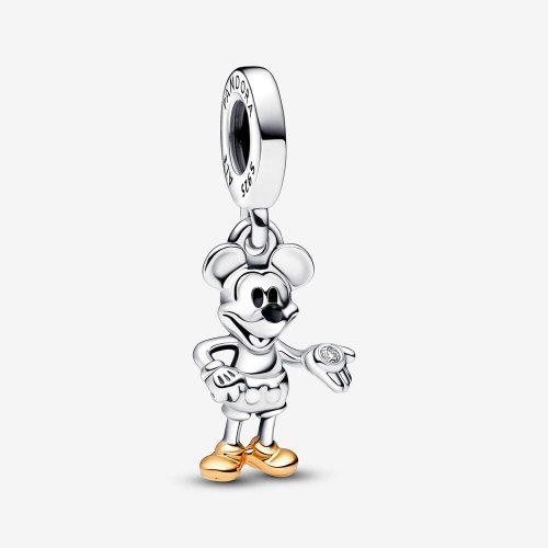 Charm Colgante Pandora Mickey Mouse 100 Aniversario de Disney con Diamante