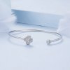 Pulsera abierta de trébol de cuatro hojas estilo Pandora - BSB134