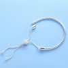 Pandora Moments Pavé Pulsera deslizante con cadena de serpiente y cierre de corazón - 598699C01