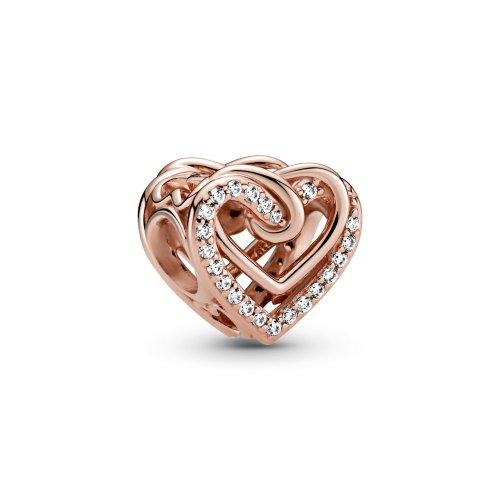 PANDORA Encanto de Corazones Entrelazados Brillantes - 789270C01