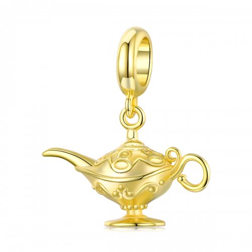 Estilo Pandora Lámpara Mágica con Baño de Oro de 18 quilates - SCC1819