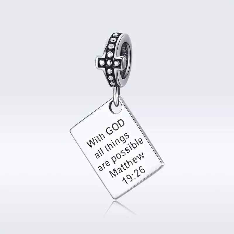(imagen para) Colgante Biblia Plata Estilo Pandora - SCC1424 - Ver 5