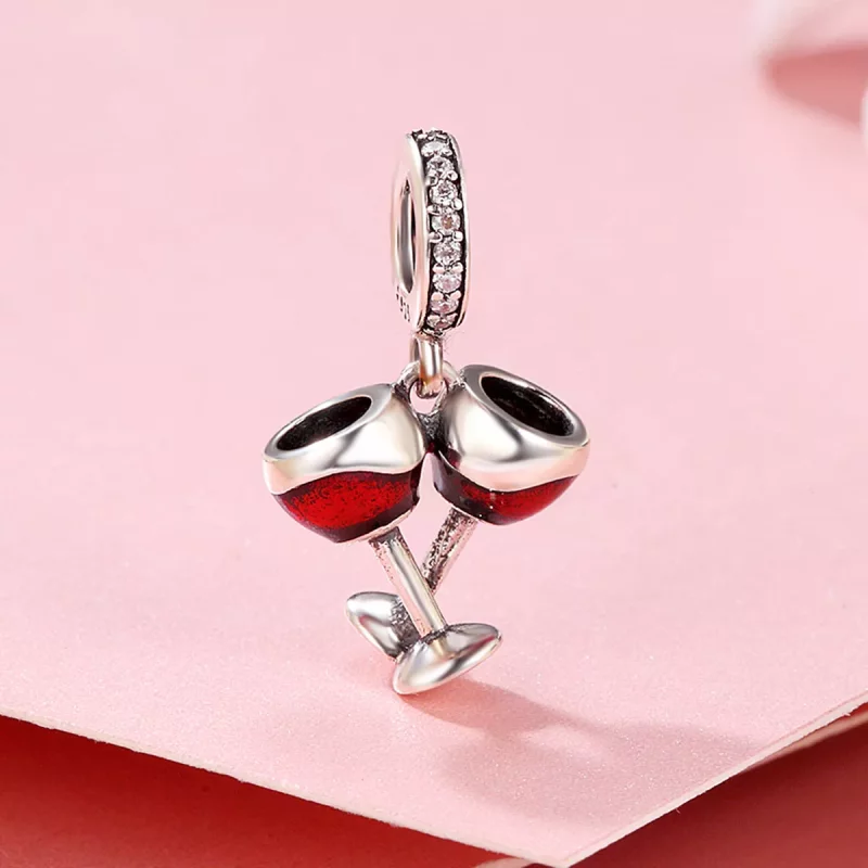 (imagen para) Colgante Cheers de plata estilo Pandora - SCC478 - Ver 3