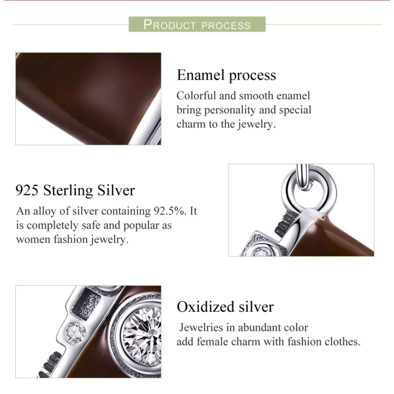(imagen para) Colgante cámara digital vintage de estilo Pandora en plata - SCC953 - Ver 7