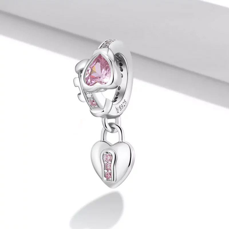 (imagen para) Colgante con candado de amor estilo Pandora - SCC2124 - Ver 2