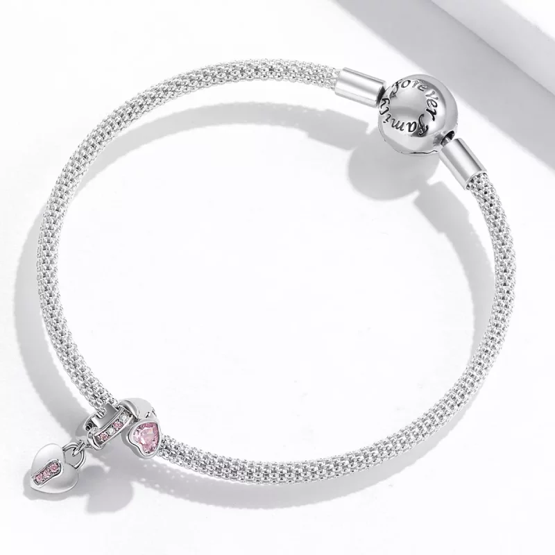 (imagen para) Colgante con candado de amor estilo Pandora - SCC2124 - Ver 3