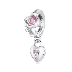 (imagen para) Colgante con candado de amor estilo Pandora - SCC2124