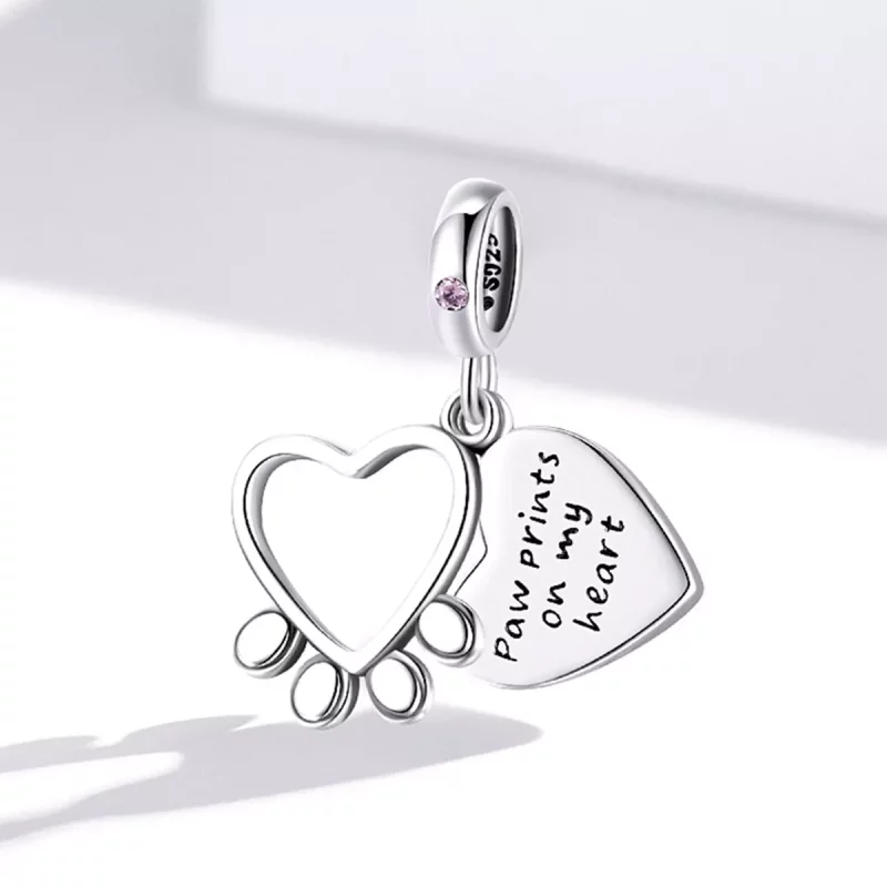 (imagen para) Colgante con garras de amor estilo Pandora - BSC511 - Ver 2
