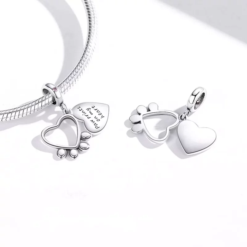 (imagen para) Colgante con garras de amor estilo Pandora - BSC511 - Ver 3