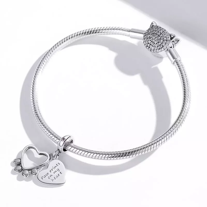 (imagen para) Colgante con garras de amor estilo Pandora - BSC511 - Ver 4