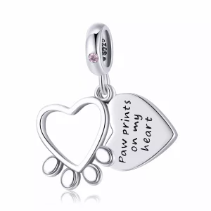 (imagen para) Colgante con garras de amor estilo Pandora - BSC511