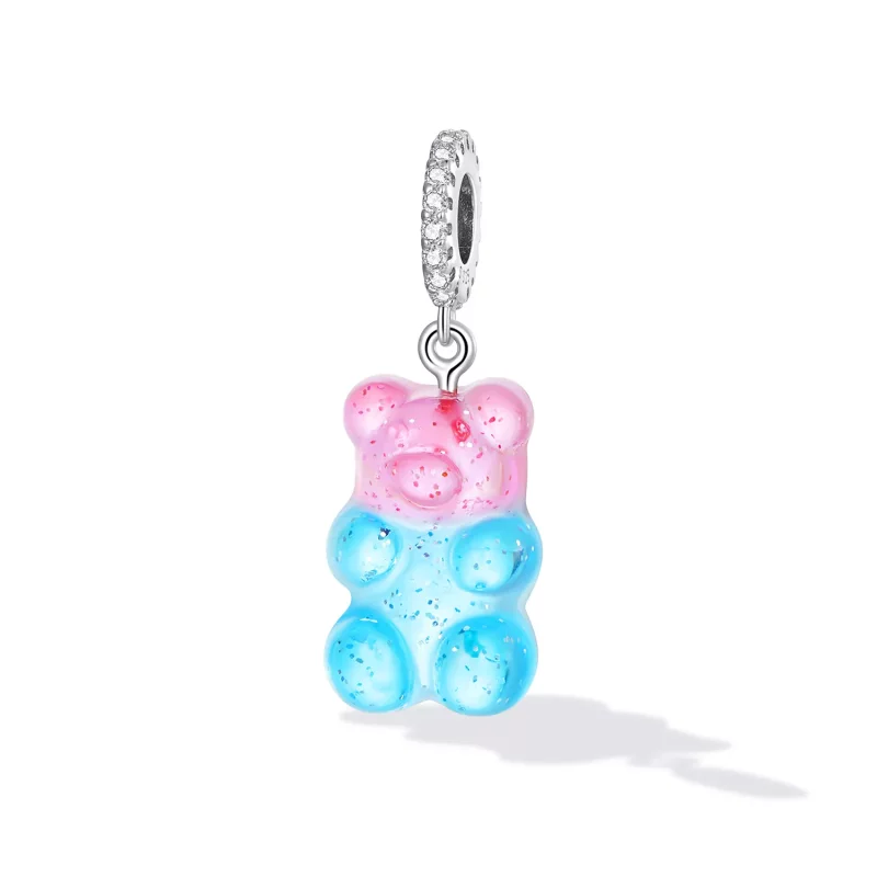 (imagen para) Colgante con osito de caramelo estilo Pandora - SCC2221 - Ver 2