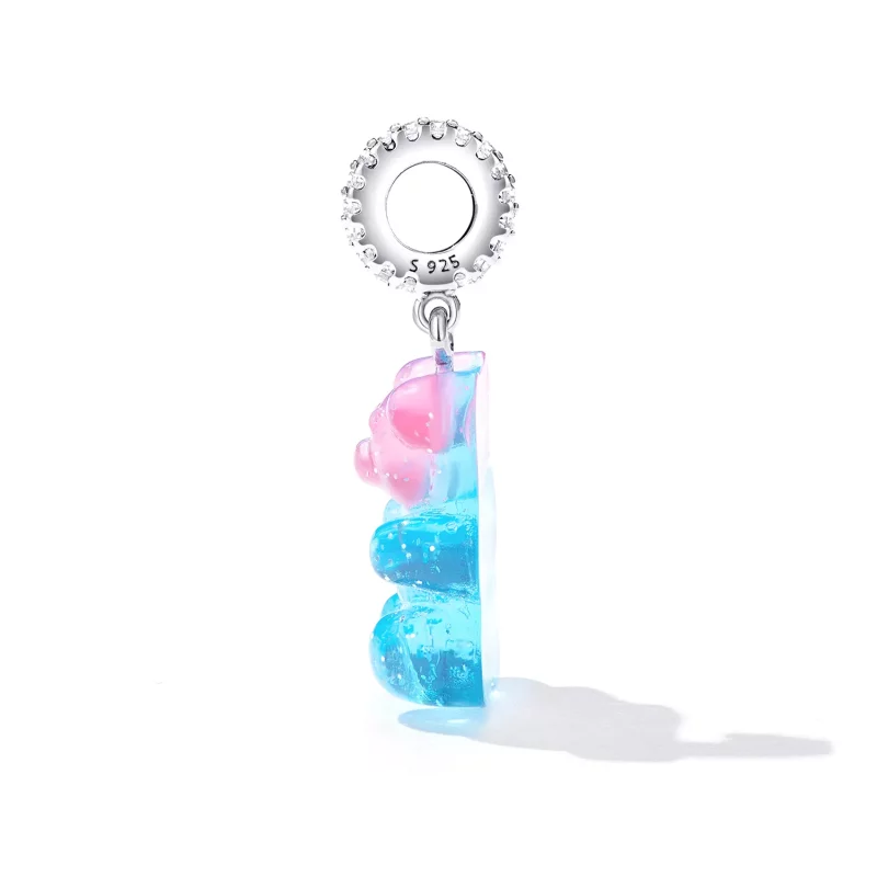 (imagen para) Colgante con osito de caramelo estilo Pandora - SCC2221 - Ver 3
