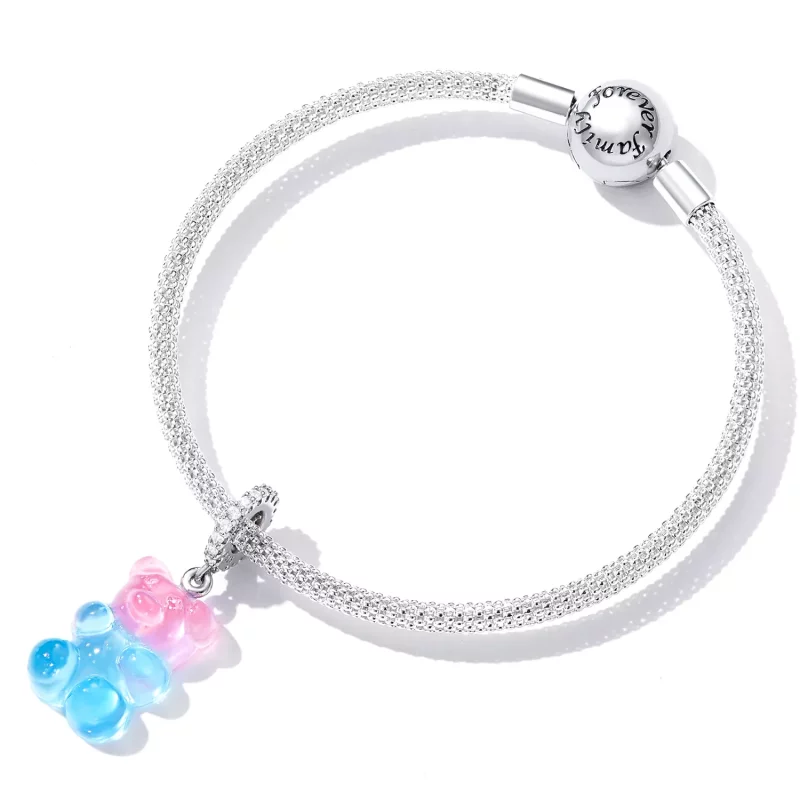 (imagen para) Colgante con osito de caramelo estilo Pandora - SCC2221 - Ver 4