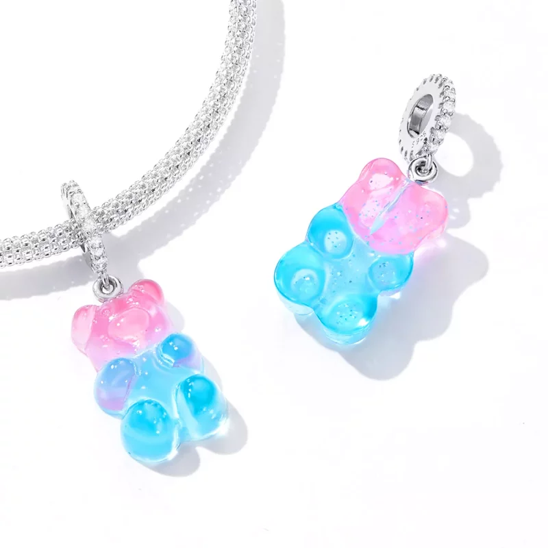 (imagen para) Colgante con osito de caramelo estilo Pandora - SCC2221 - Ver 5