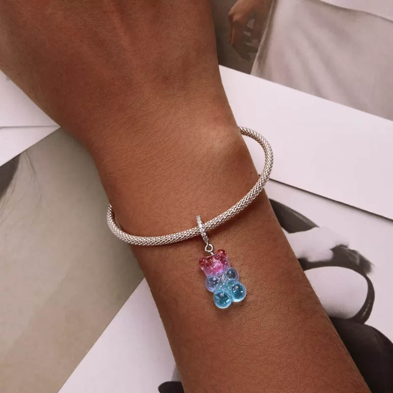 (imagen para) Colgante con osito de caramelo estilo Pandora - SCC2221 - Ver 6