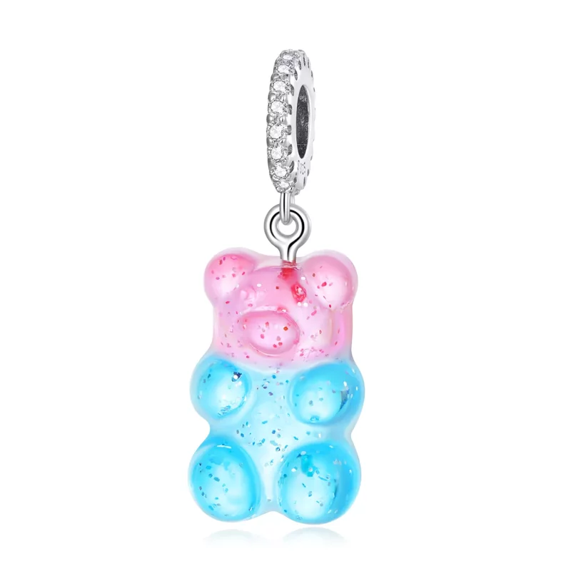 (imagen para) Colgante con osito de caramelo estilo Pandora - SCC2221