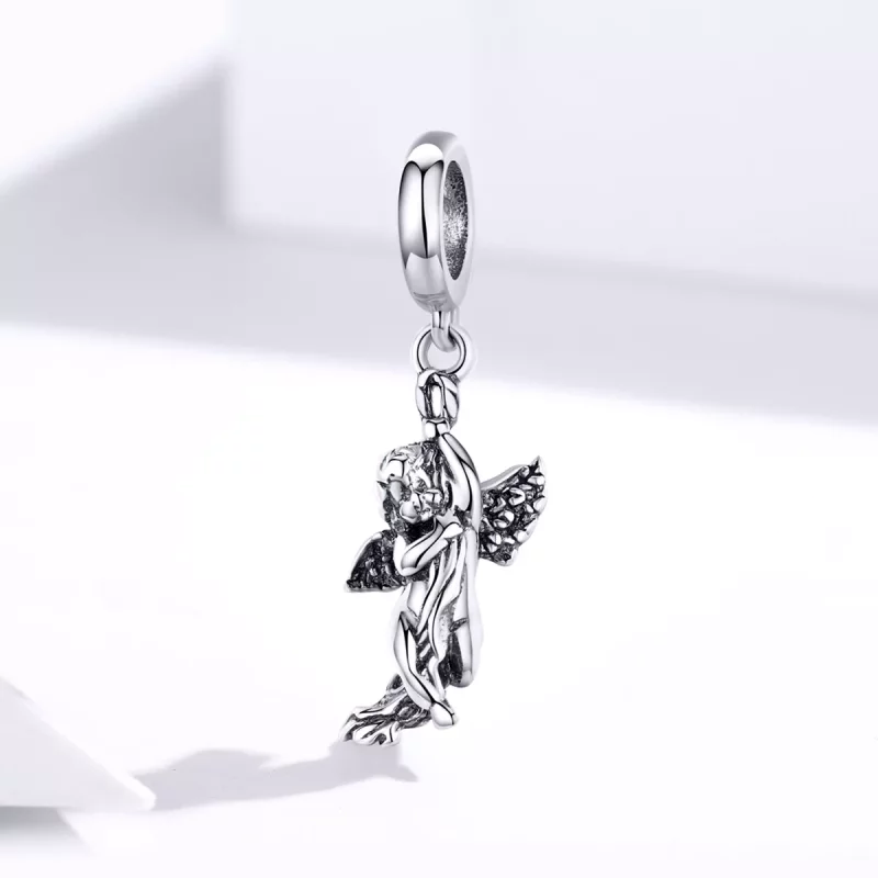 (imagen para) Colgante Cupido Plata Estilo Pandora - SCC1405 - Ver 2