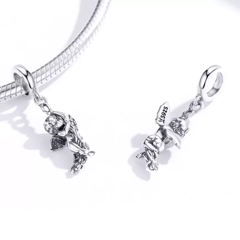 (imagen para) Colgante Cupido Plata Estilo Pandora - SCC1405 - Ver 4