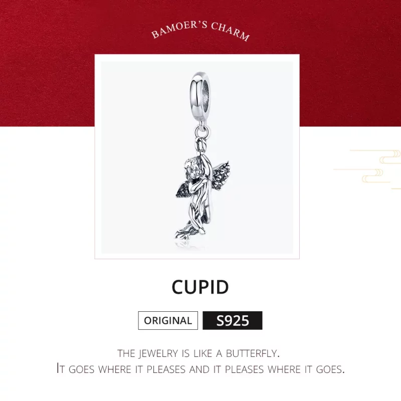 (imagen para) Colgante Cupido Plata Estilo Pandora - SCC1405 - Ver 8