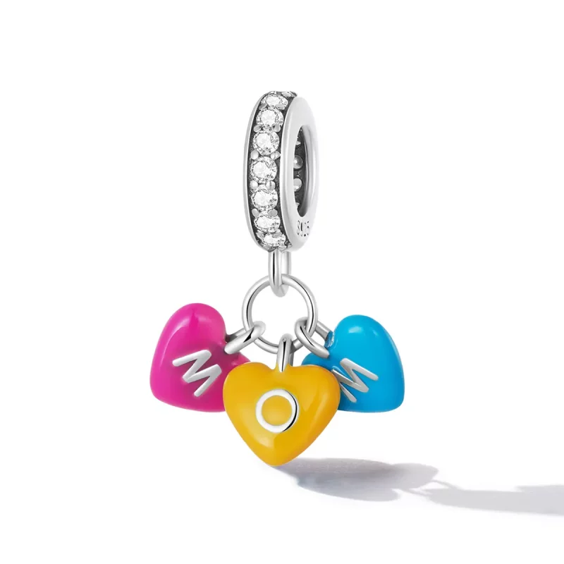 (imagen para) Colgante de bolos de amor estilo Pandora - SCC2200 - Ver 2