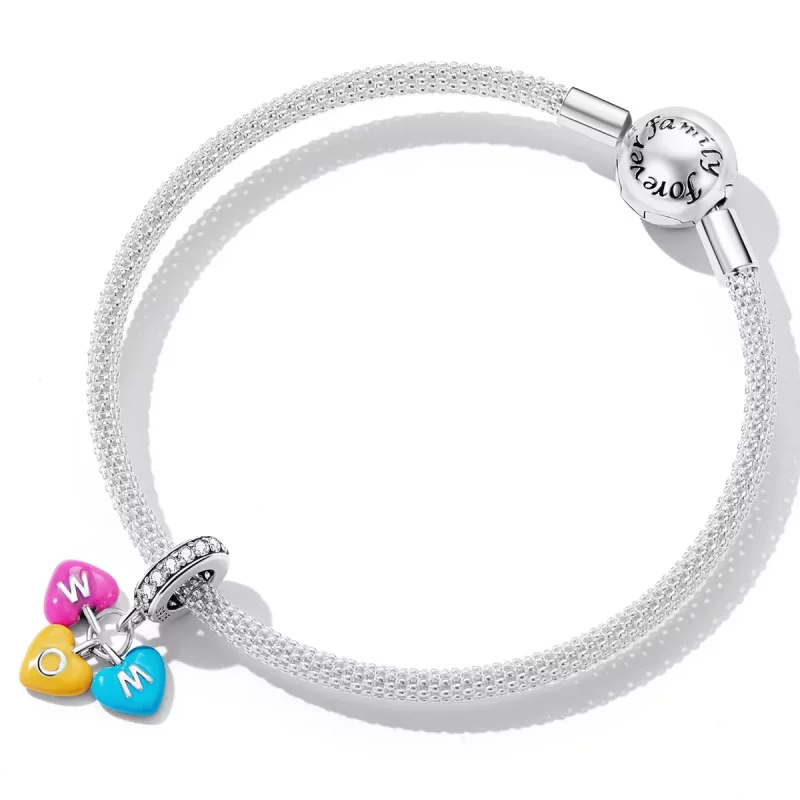 (imagen para) Colgante de bolos de amor estilo Pandora - SCC2200 - Ver 5