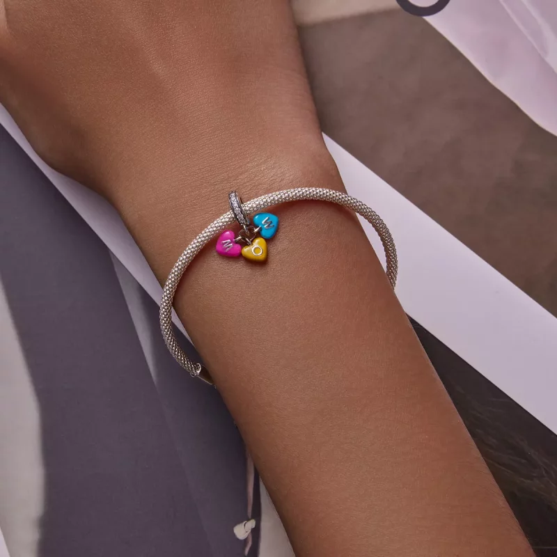 (imagen para) Colgante de bolos de amor estilo Pandora - SCC2200 - Ver 6