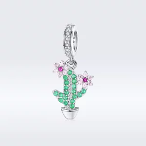 Colgante de Cactus de Plata con Estilo Pandora - BSC121 (imagen para) Colgante de Cactus de Plata con Estilo Pandora - BSC121