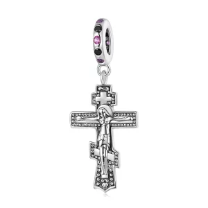 (imagen para) Colgante de Cruz de Jesús al estilo Pandora - BSC668