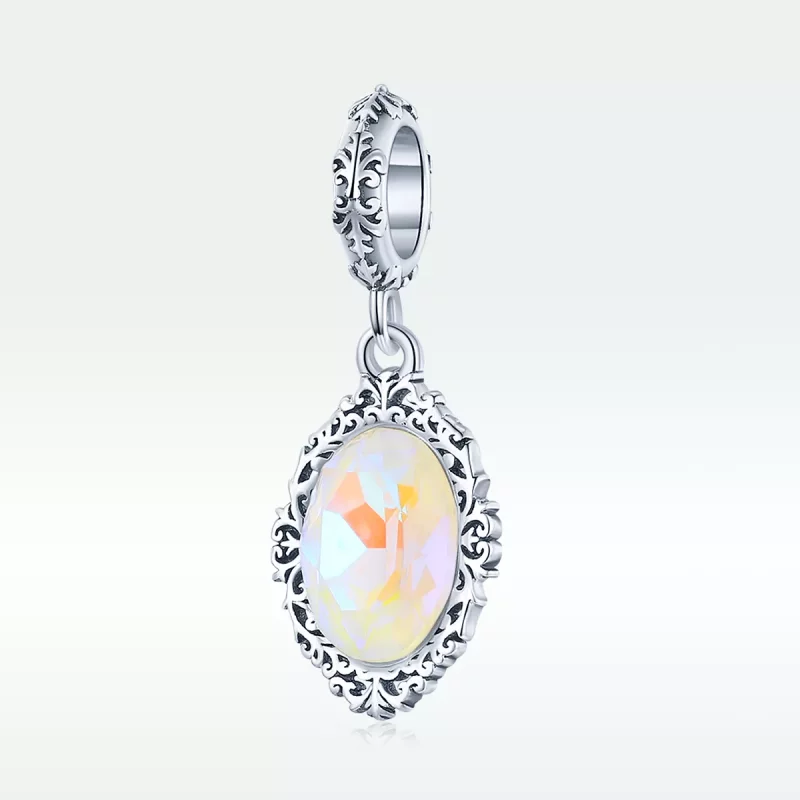 (imagen para) Colgante de espejo mágico plateado estilo Pandora - SCC1815 - Ver 5