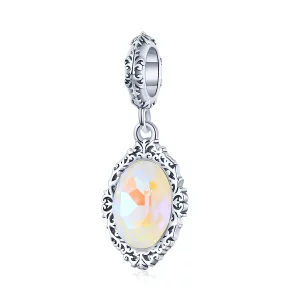 (imagen para) Colgante de espejo mágico plateado estilo Pandora - SCC1815